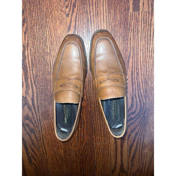 To Boot New York Adam Derrick Brown Leather Loafers Men’s Size 8.5 Italy main image 4